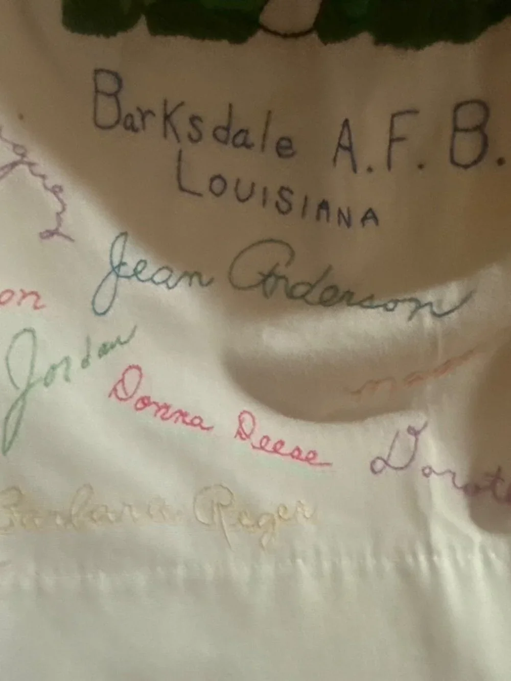 RARE-Barksdale A.F.B. Louisiana Handmade Embroidered Apron With Barksdale A.F.B.